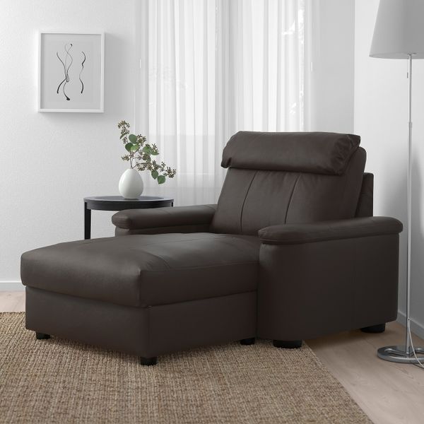 Козетка, Гранн/Бумстад темно-коричневый IKEA LIDHULT ЛИДГУЛЬТ 992.661.52 - фото 2