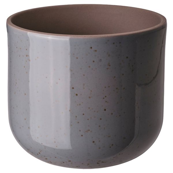 Кашпо, для дома, улицы, серо-синий, 15 см IKEA BUSKKAPRIFOL 005.958.97 - фото 1