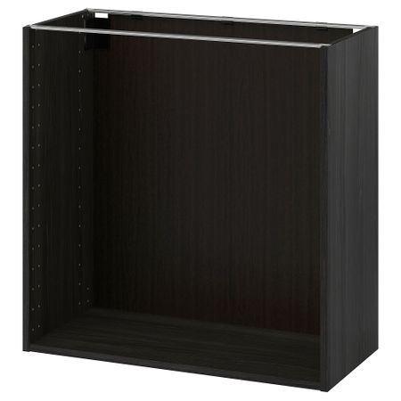 Каркас напольного шкафа, под дерево черный, 80x37x80 см IKEA METOD МЕТОД 902.056.29
