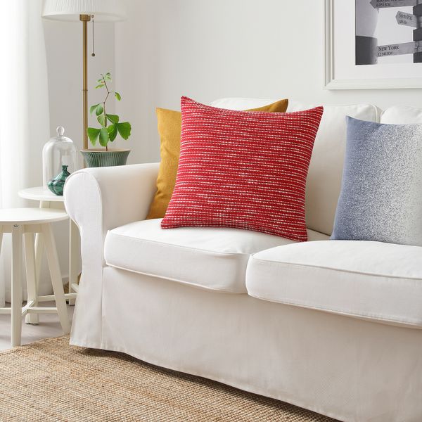 Чехол на подушку, 50x50 см, красный IKEA VINTERFINT 405.654.45 - фото 4