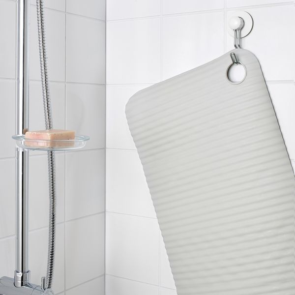 Коврик в ванну, светло-серый, 33x84 см IKEA DOPPA ДОППА 603.033.63 - схема-чертеж с размерами