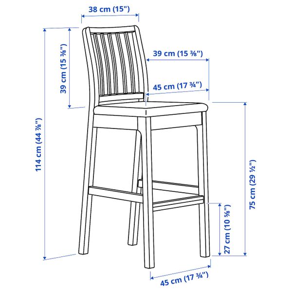 IKEA, дополнительный ракурс - схема-чертеж с размерами