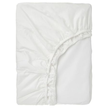 RÖNNVECKMAL Простыня натяжная - белый 140x200 см