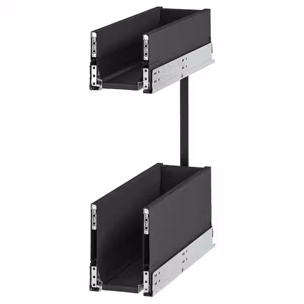 KNIVSHULT Выдвижные внутренние элементы - темно-серый 20 см - схема-чертеж с размерами