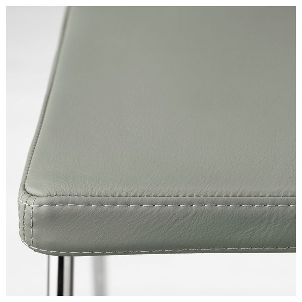 Стул БЕРНГАРД, хромированный, Мьюк зеленый - фото 6