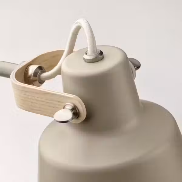 SJÖMAKT ШЁМАКТ Настольная лампа - бежевый/ясень - схема-чертеж с размерами