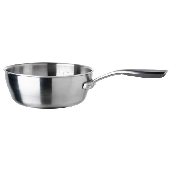 Сотейник СЕНСУЭЛЛ, нержавеющ сталь, серый (3 л) - фото 1