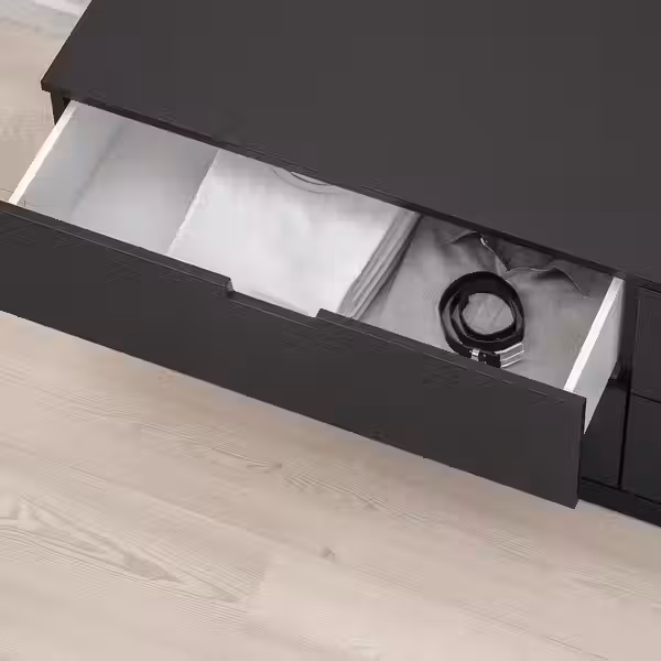 NORDLI Комод с 4 ящиками - антрацит 160x54 см - фото 3