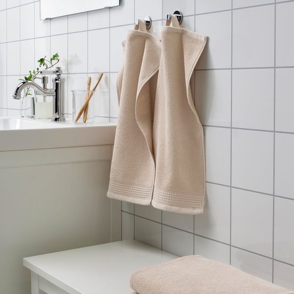 Полотенце, светло-серый/бежевый 30x50 см IKEA VINARN ВИНАРН 105.083.24 - схема-чертеж с размерами