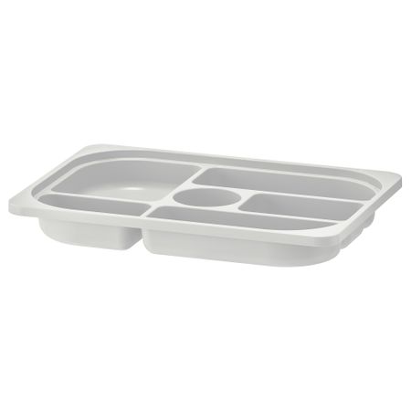 Лоток с отделениями для хранения, серый, 42x30x5 см IKEA TROFAST ТРУФАСТ 805.158.73