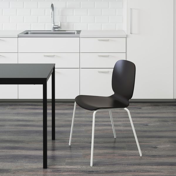 Стул, черный/Брур-Инге белый IKEA SVENBERTIL СВЕН-БЕРТИЛЬ 292.272.58 - фото 3