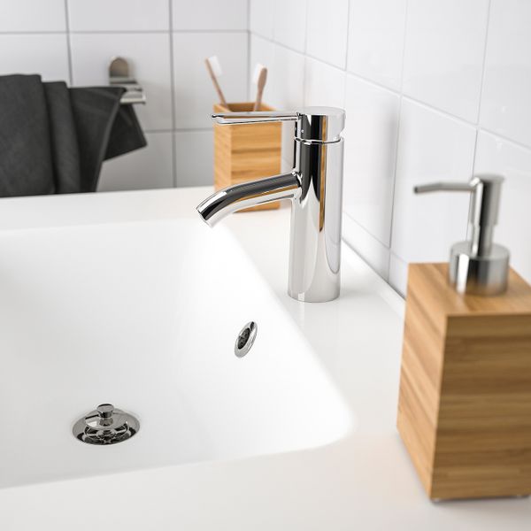 Смеситель для раковины с выпуском, хромированный IKEA DALSKÄR ДАЛЬШЕР 503.473.05 - фото 2