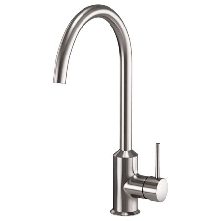 Смеситель кухонный, 1 рычаг РИНГШЕР, цвет нержавеющей стали