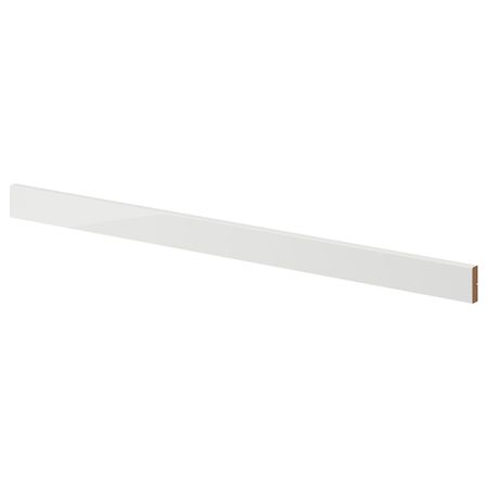 Карниз декоративный закругленный, глянцевый светло-серый 221 см IKEA RINGHULT РИНГУЛЬТ 003.547.46