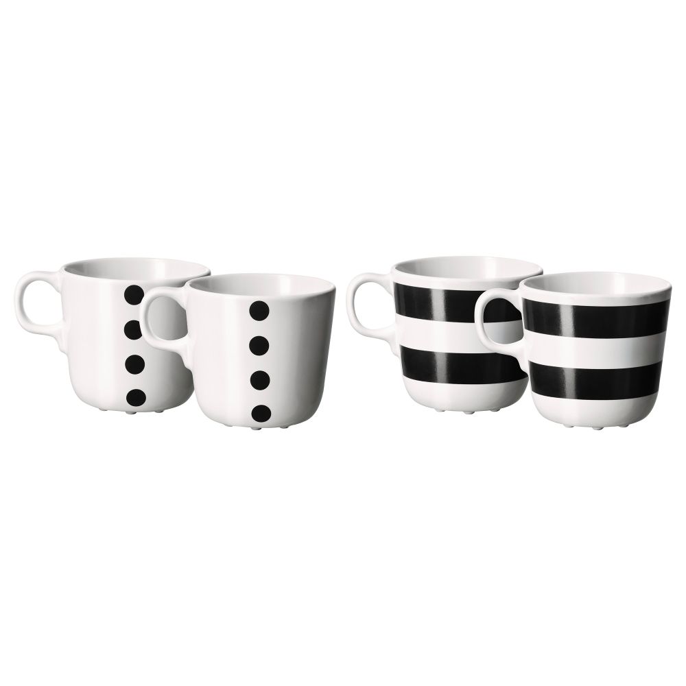 Кружка УНГДОМ, белый, черный (21 сл) - фото 1