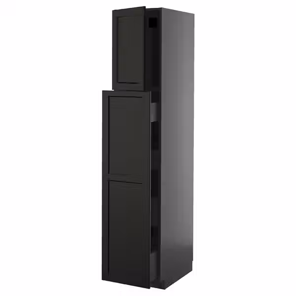 METOD / KNIVSHULT Высокий шкаф/выдвижн секция/1дв/4ящ - фото 1