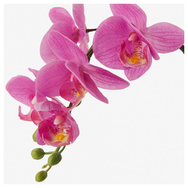 Искусственное растение в горшке ФЕЙКА, Орхидея сиреневый (9 см) - схема-чертеж с размерами