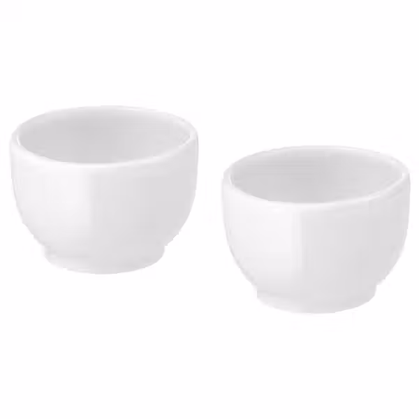 IKEA 365+ Миска/подставка д/яйца - с округлыми стенками белый 5 см - фото 1