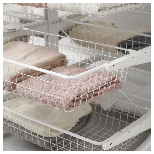 Модуль для хранения АЛЬГОТ, белый (127x83x96 см) - схема-чертеж с размерами