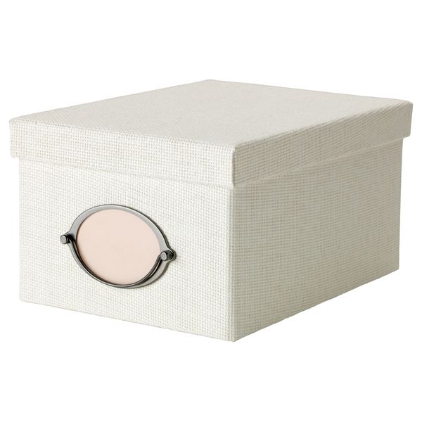 Коробка с крышкой КВАРНВИК, белый - фото 1