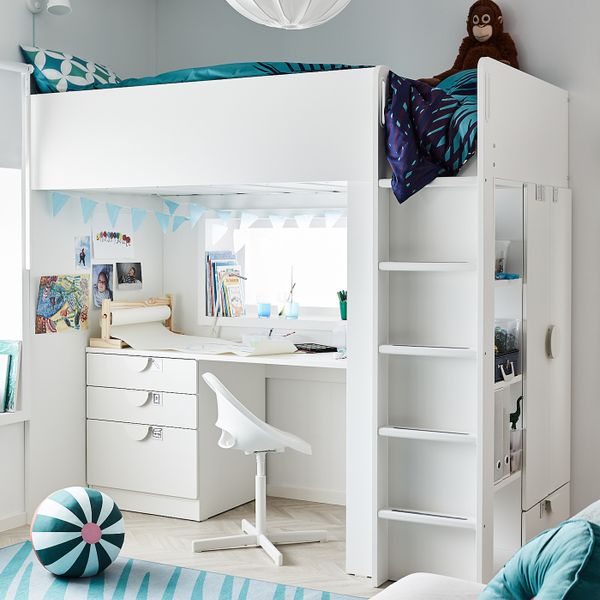 Детский стул для письменного стола, белый IKEA LOBERGET ЛОБЕРГЕТ / SIBBEN СИББЕН 193.377.14 - фото 6