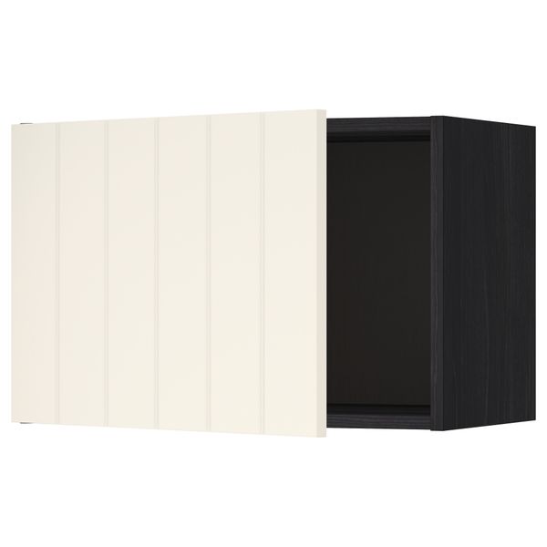 Шкаф навесной МЕТОД, черный, Хитарп белый с оттенком - схема-чертеж с размерами