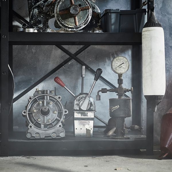 Стеллаж, черный 85x40x190 см IKEA BROR БРУР 192.961.91 - фото 7