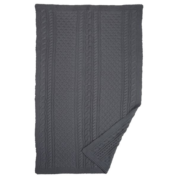 Плед ВИВИАННА, вязаный, серый (120x180 см) - схема-чертеж с размерами