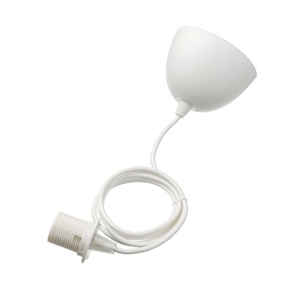 Шнур-подвес, белый текстиль, 1.8 м IKEA СЕКОНД 803.863.43 - фото 1