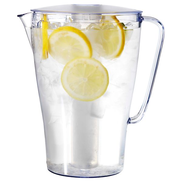 Кувшин с крышкой СОММАР 2017, прозрачный (2 л) - схема-чертеж с размерами