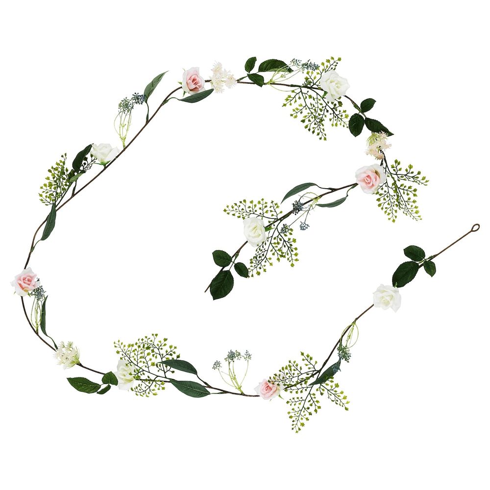 Искусственная гирлянда, Роза розовый 2.5 м IKEA INBJUDEN ИНБЬЮДЕН 904.914.28 - фото 1