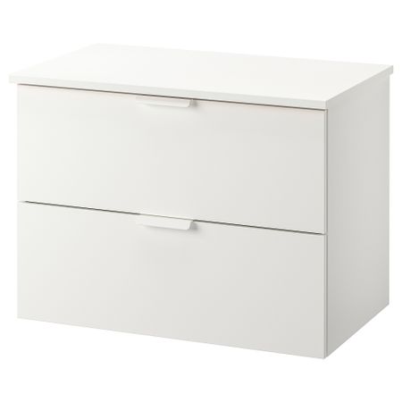 Шкаф для раковины с 2 ящиками, 82x49x60 cm IKEA TOLKEN ТОЛКЕН, GODMORGON ГОДМОРГОН 392.954.83
