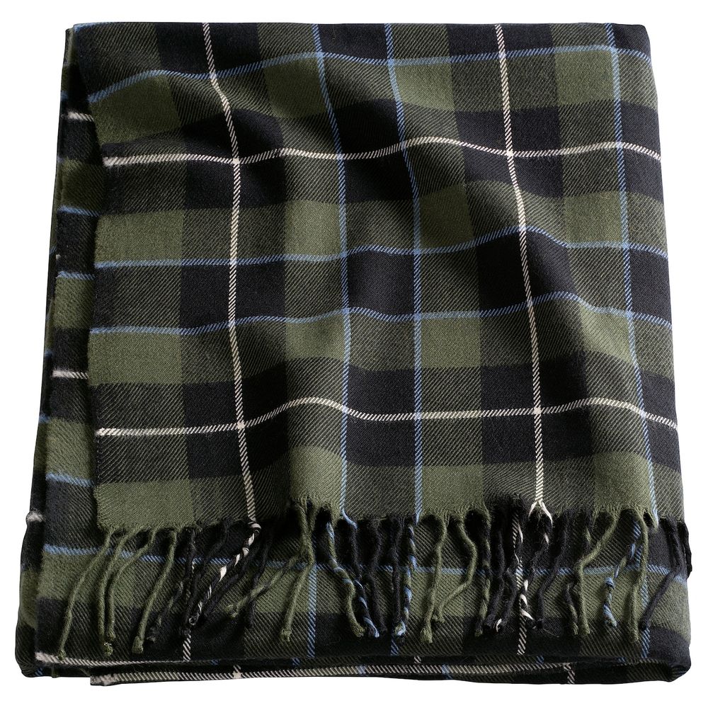 Плед, зеленый/клетка 150x200 см IKEA DAGNHILD ДАГНХИЛЬД 404.352.46 - фото 1