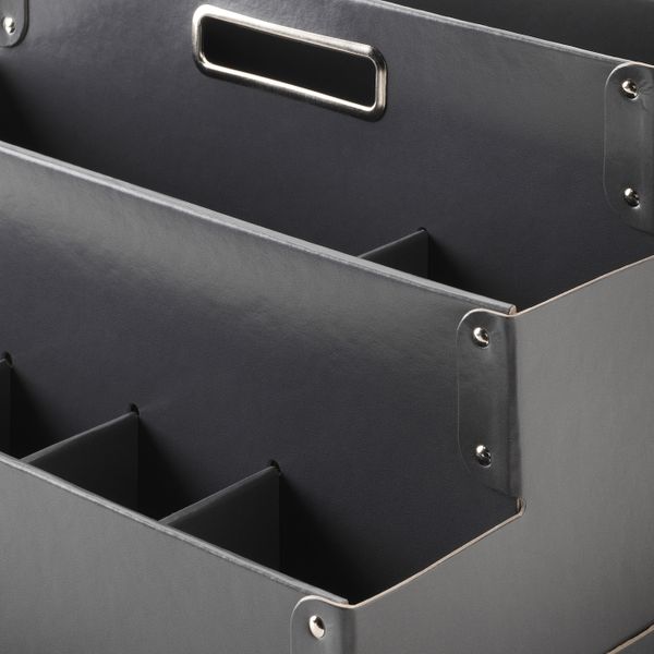 Подставка для канцелярских принадлежн, темно-серый 35x21 см IKEA FJÄLLA ФЬЕЛЛА 903.744.48 - фото 4