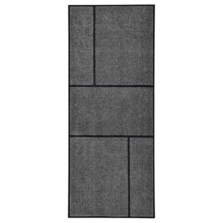 KÖGE Придверный коврик - серый/чёрный 82x200 см