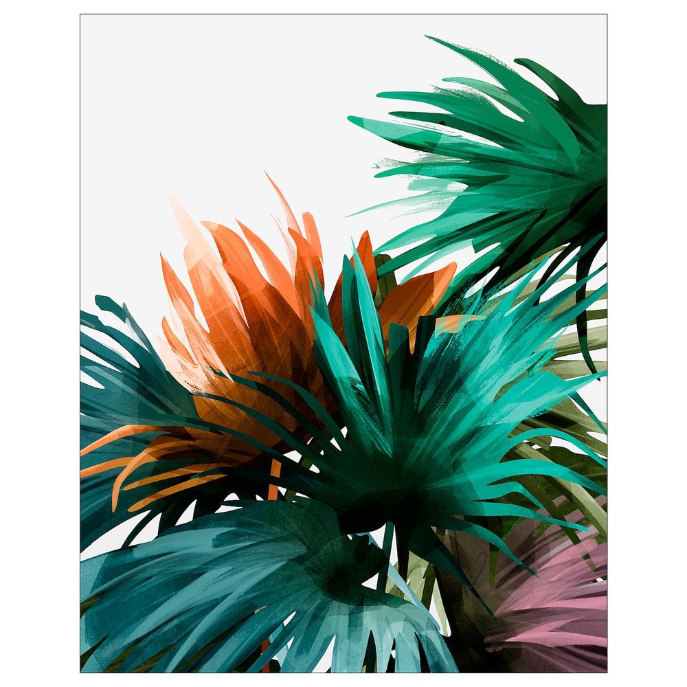 Картина, Разноцветные листья 40x50 см IKEA ПЬЕТТЕРИД 104.738.57 - схема-чертеж с размерами