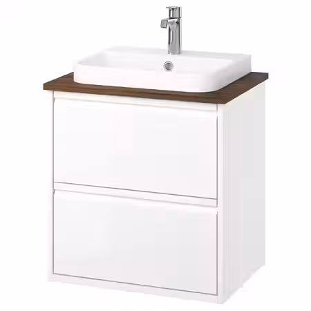 ÄNGSJÖN ЭНГШЁН / BACKSJÖN БАККШЁН Шкаф с ящиками/раковина/смеситель