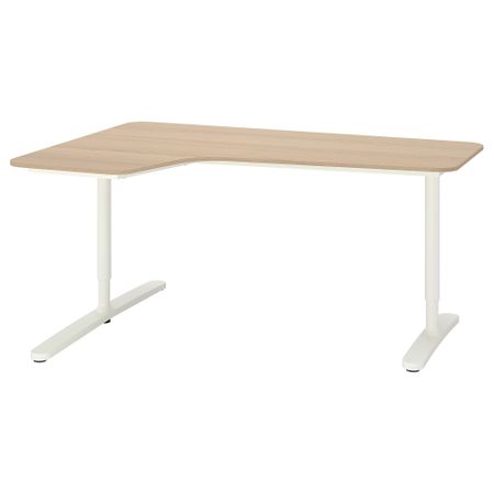 Угловой письменный стол левый, 160x110 cm IKEA BEKANT БЕКАНТ 192.828.39