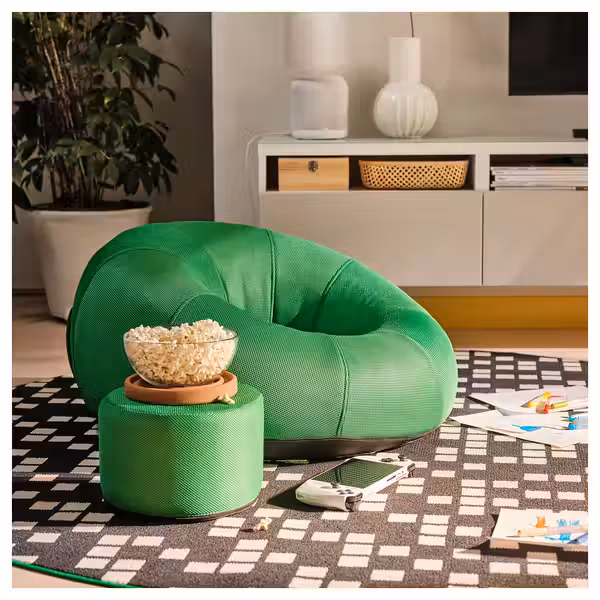 BRÄNNBOLL БРЭННБОЛЛ Надувное геймерское кресло - ярко-зеленый - фото 7