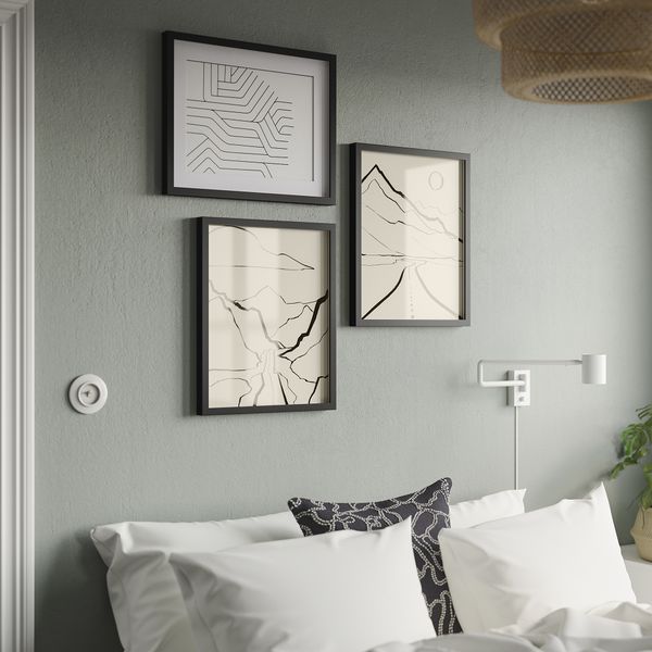 Рама с постером, Линейные пейзажи, 40x50 см IKEA RÖDALM 905.907.58 - фото 2