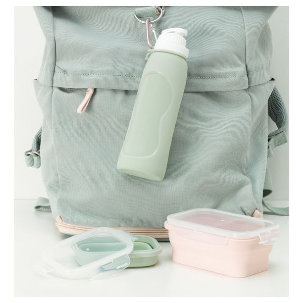 Бутылка для воды, складная, зеленый 23 см IKEA FJÄRMA ФЭРМА 004.256.78 - фото 4