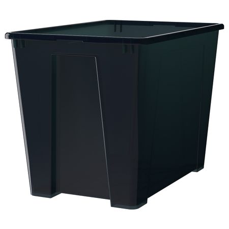 Контейнер, черный, 56x39x42 см/65 л IKEA САМЛА 702.063.14