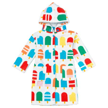 Халат купальный, орнамент «мороженое на палочке» 98/110 IKEA SJÖLEJON СЬЁЛЕЙОН 704.141.48