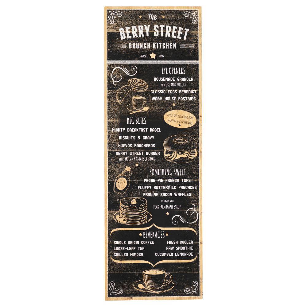 Картина ЛОКАБРУНН, Бранч на Берри-стрит (30x90 см) - фото 1