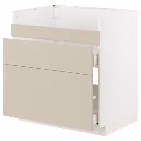 METOD / MAXIMERA Напол шк д/мойки ХАВСЕН/3фасада/2ящ