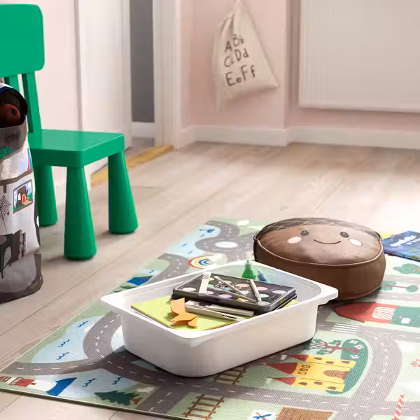 TROFAST Комбинация д/хранения+контейнеры - серый белый/серый 99x44x56 см - фото 3