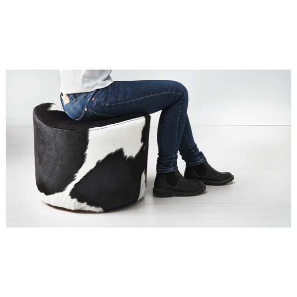 Пуф СТОКГОЛЬМ, Деликат белый, черный - фото 2
