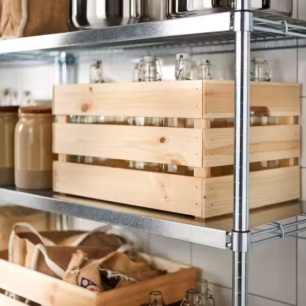 KNAGGLIG Ящик - сосна 46x31x25 см - фото 4