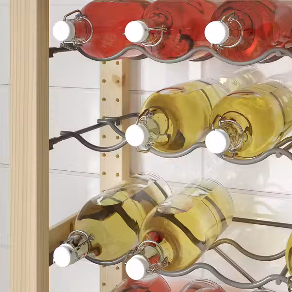 IVAR 1 секция/полки д/бутылок - сосна 89x30x179 см - фото 2