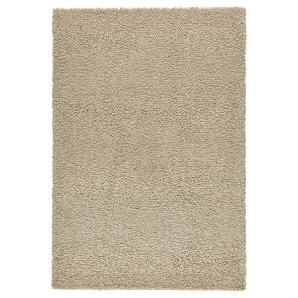 Ковер, длинный ворс, бежевый 133x195 см IKEA HAMPEN ХАМПЭН 803.708.46 - фото 1